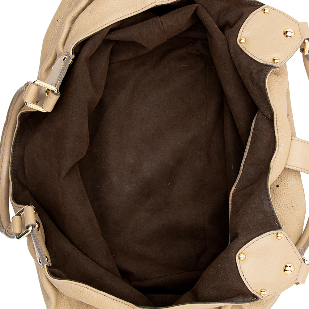 Louis Vuitton Mahina Leather L Hobo (SHF-20688)