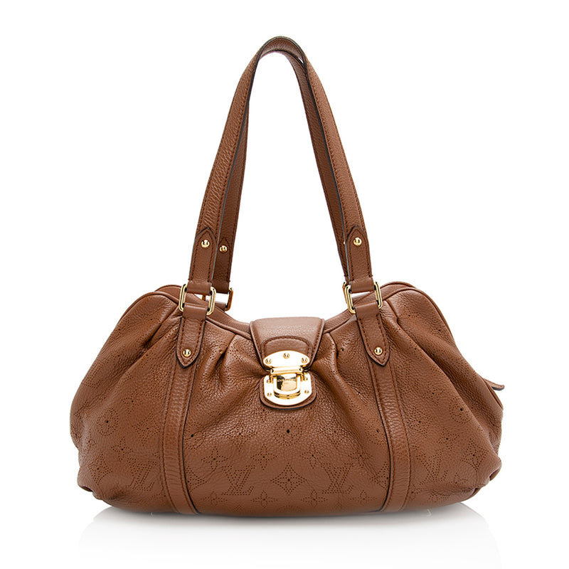 vuitton mahina leather handbags