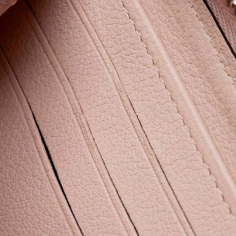 Louis Vuitton Mahina Leather Zippy Wallet (SHF-22154)