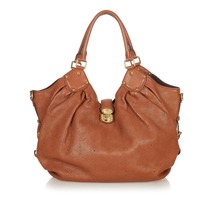 Brown Louis Vuitton Monogram Mahina XL Hobo Bag