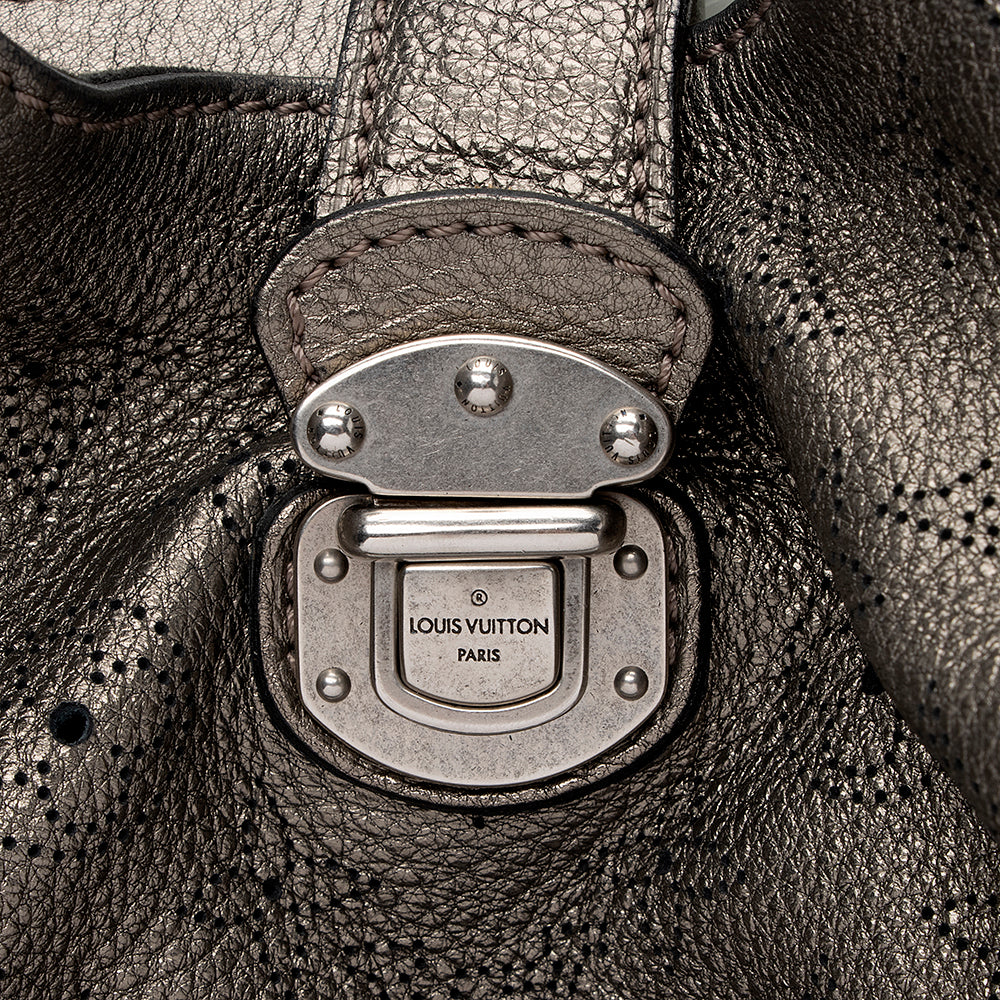 Louis Vuitton Metallic Mahina Leather L Hobo - FINAL SALE (SHF-19533)