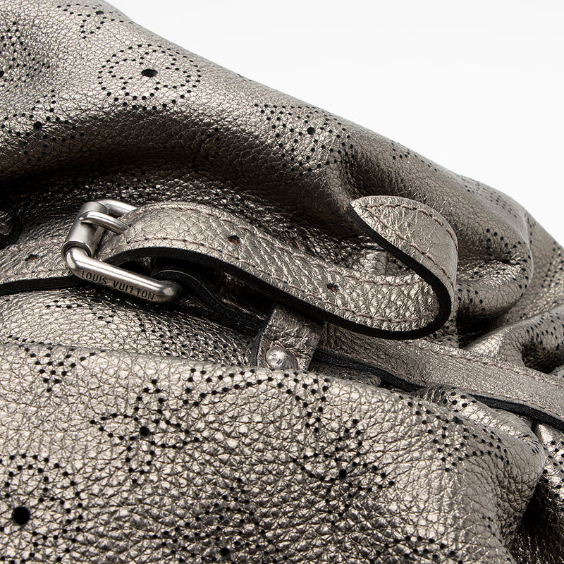 Louis Vuitton Metallic Mahina Leather L Hobo - FINAL SALE (SHF-19533)