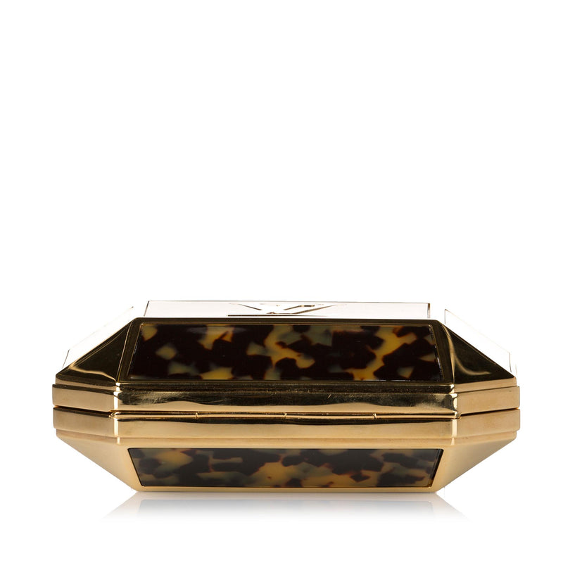 Louis Vuitton Metallic Satin Monogram Aumoniere Jewelry Roll Case Clutch  399lvs5