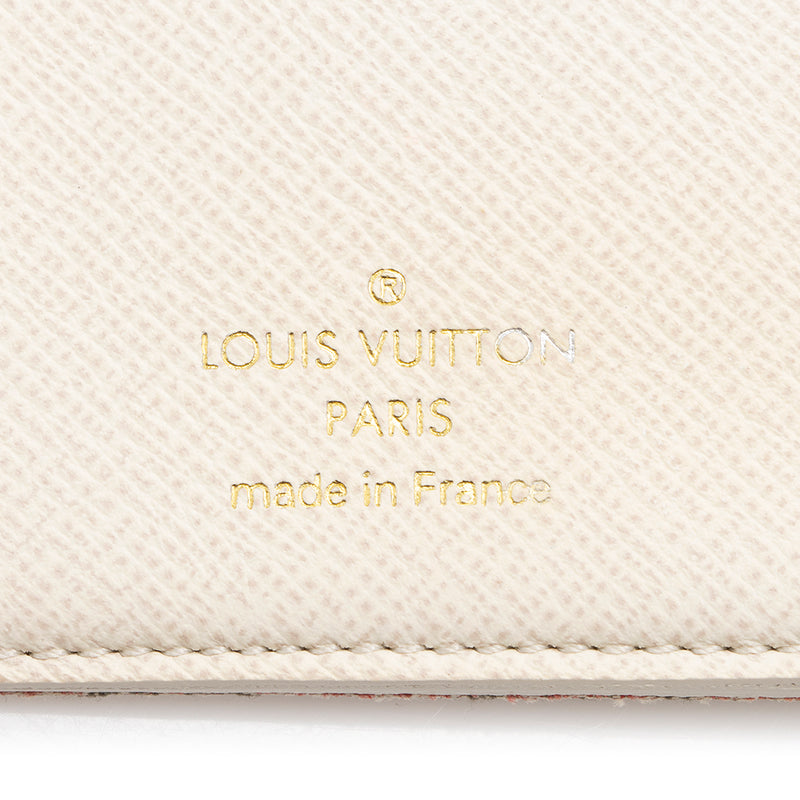 Louis Vuitton Blue/White Mini Lin Croisette Port Feuille Vienoise French  Purse Wallet - Yoogi's Closet
