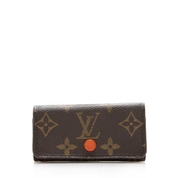 Louis Vuitton Monogram Key Pouch, Grey