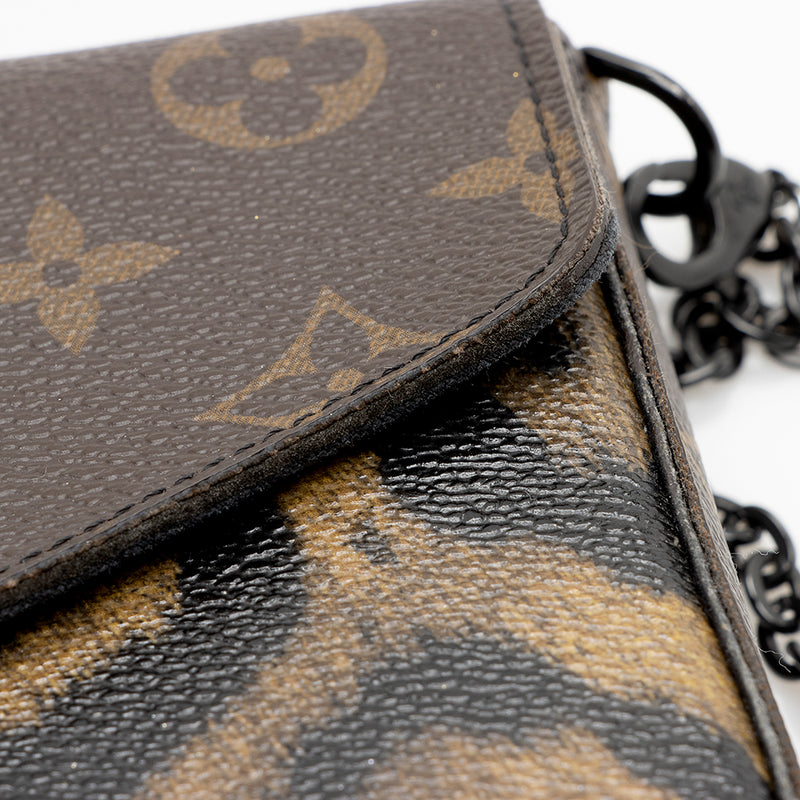 Buy Pre-Owned LOUIS VUITTON Pochette Felicie Monogram Canvas Leather