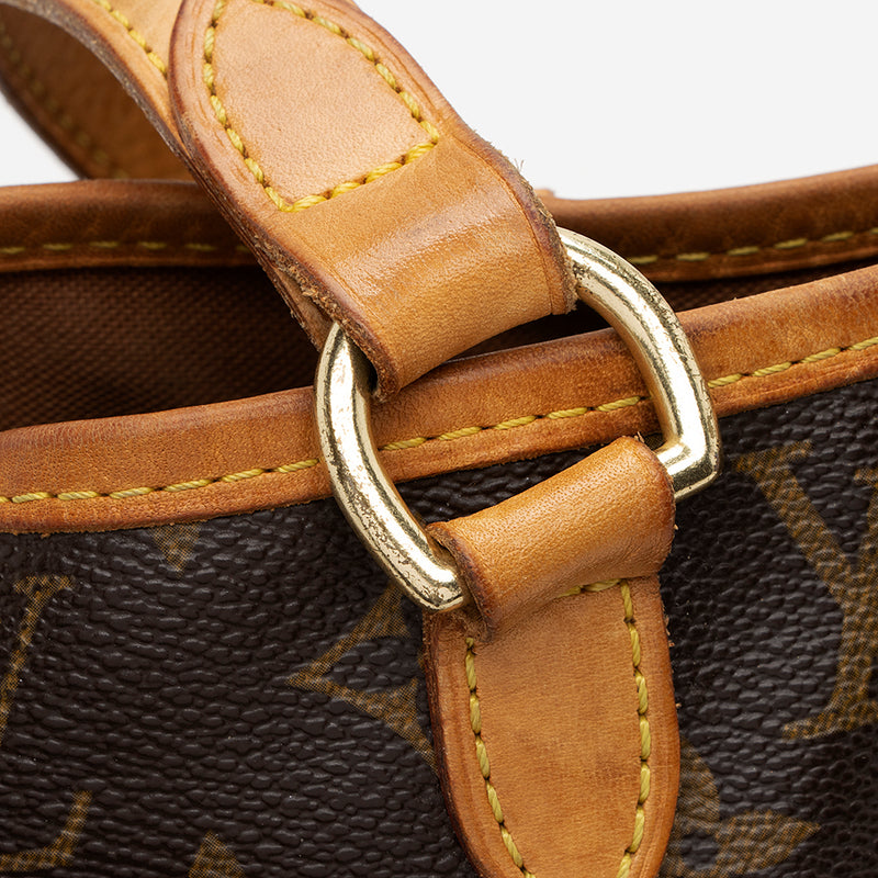 LV Batignolles Vertical M51153 Monogram Canvas with Leather and