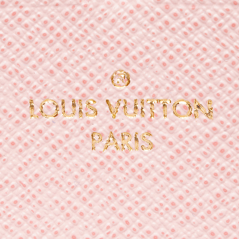 Louis Vuitton Monogram Canvas Clemence Wallet (SHF-20523)