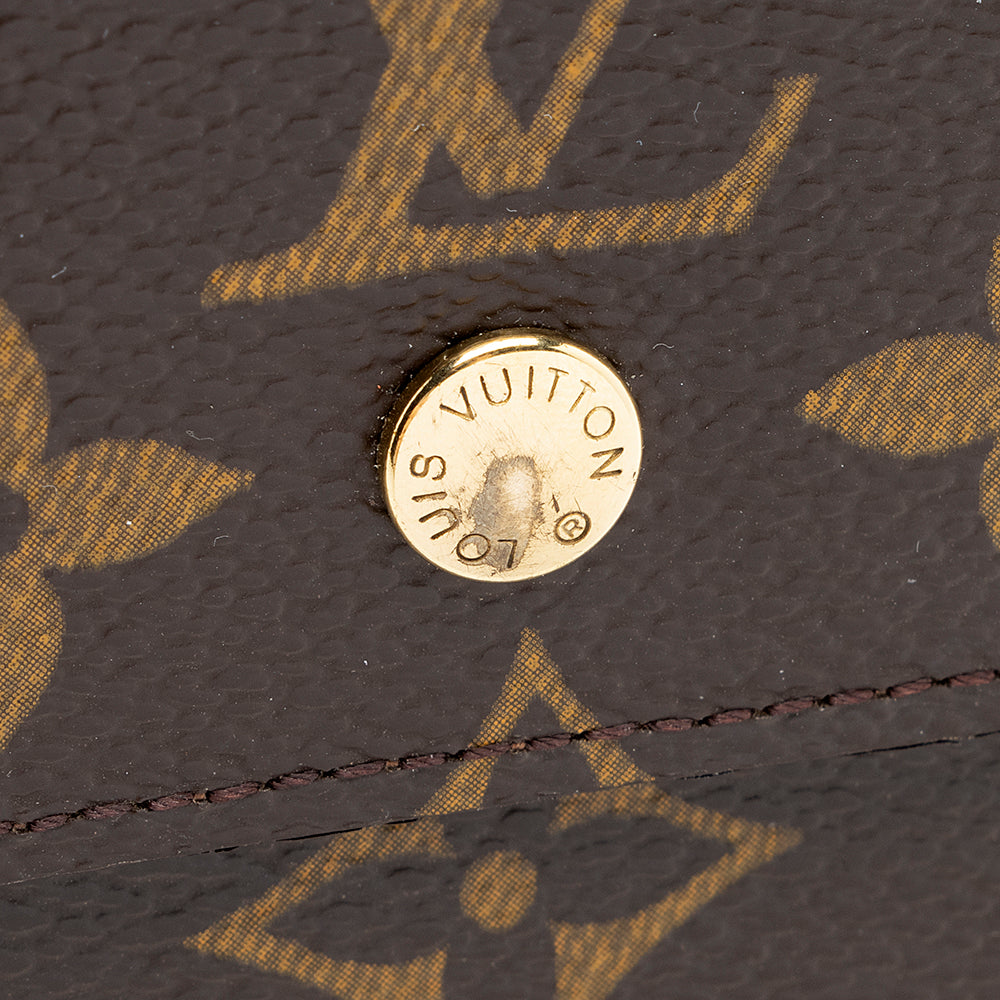 Louis Vuitton Monogram Canvas Elise Wallet (SHF-19516)