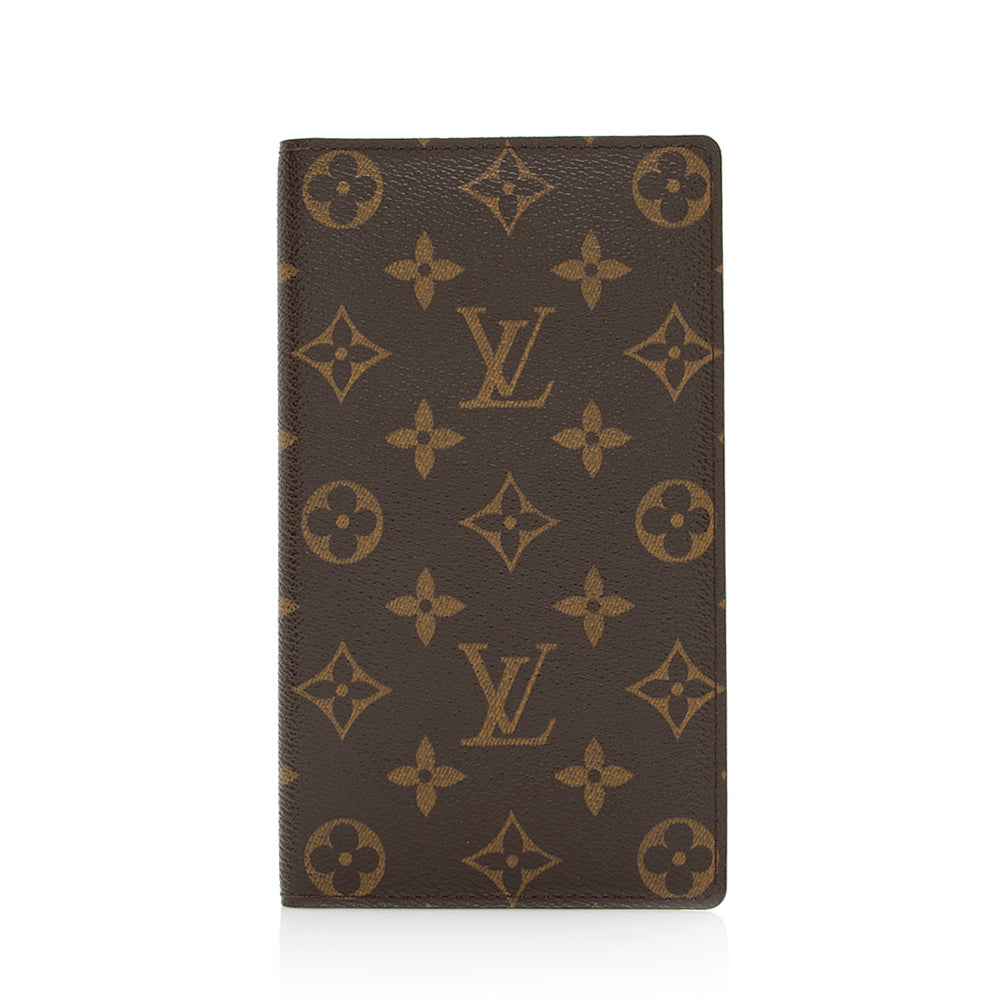Louis Vuitton Monogram Canvas European Checkbook Cover (SHF-Noc4ZL) – LuxeDH