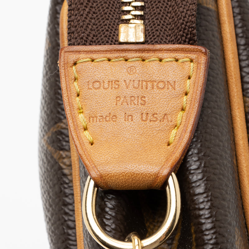 Eva cloth clutch bag Louis Vuitton White in Cloth - 34176480