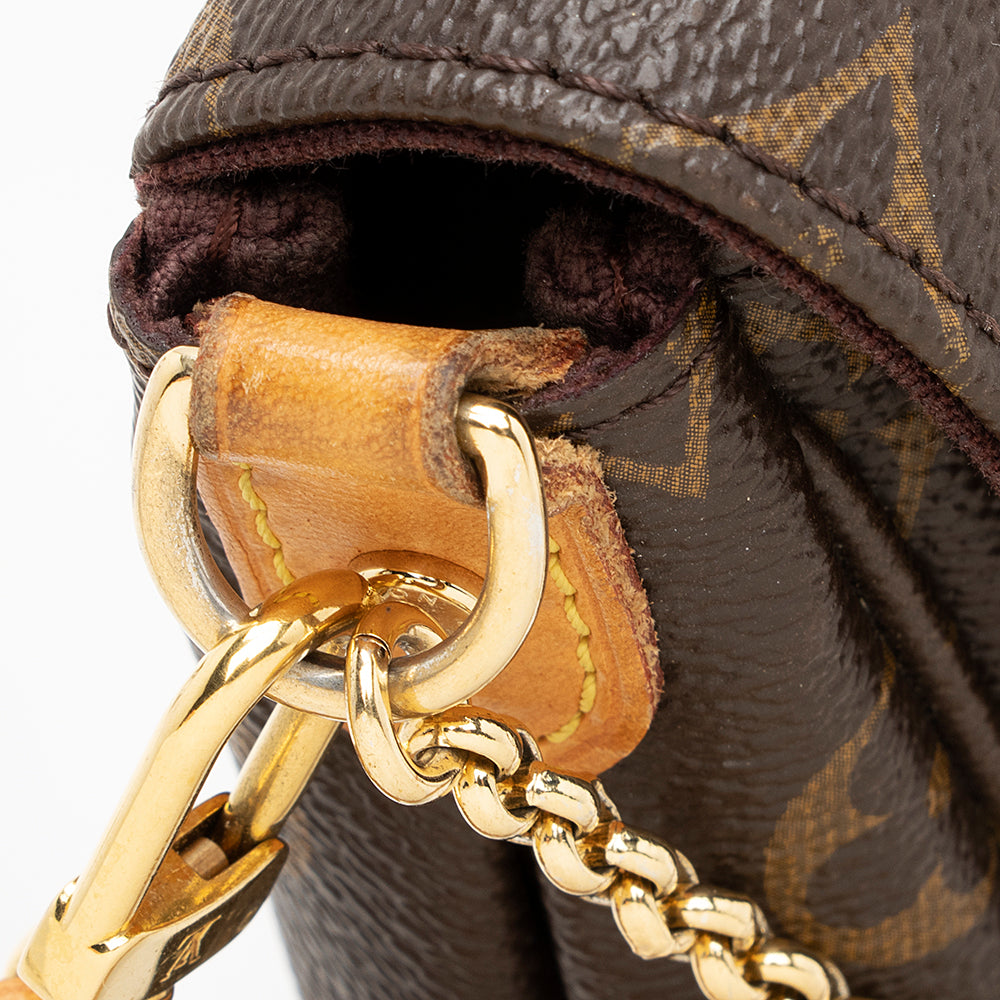 Louis Vuitton Monogram Canvas Favorite MM Shoulder Bag (SHF-20530)