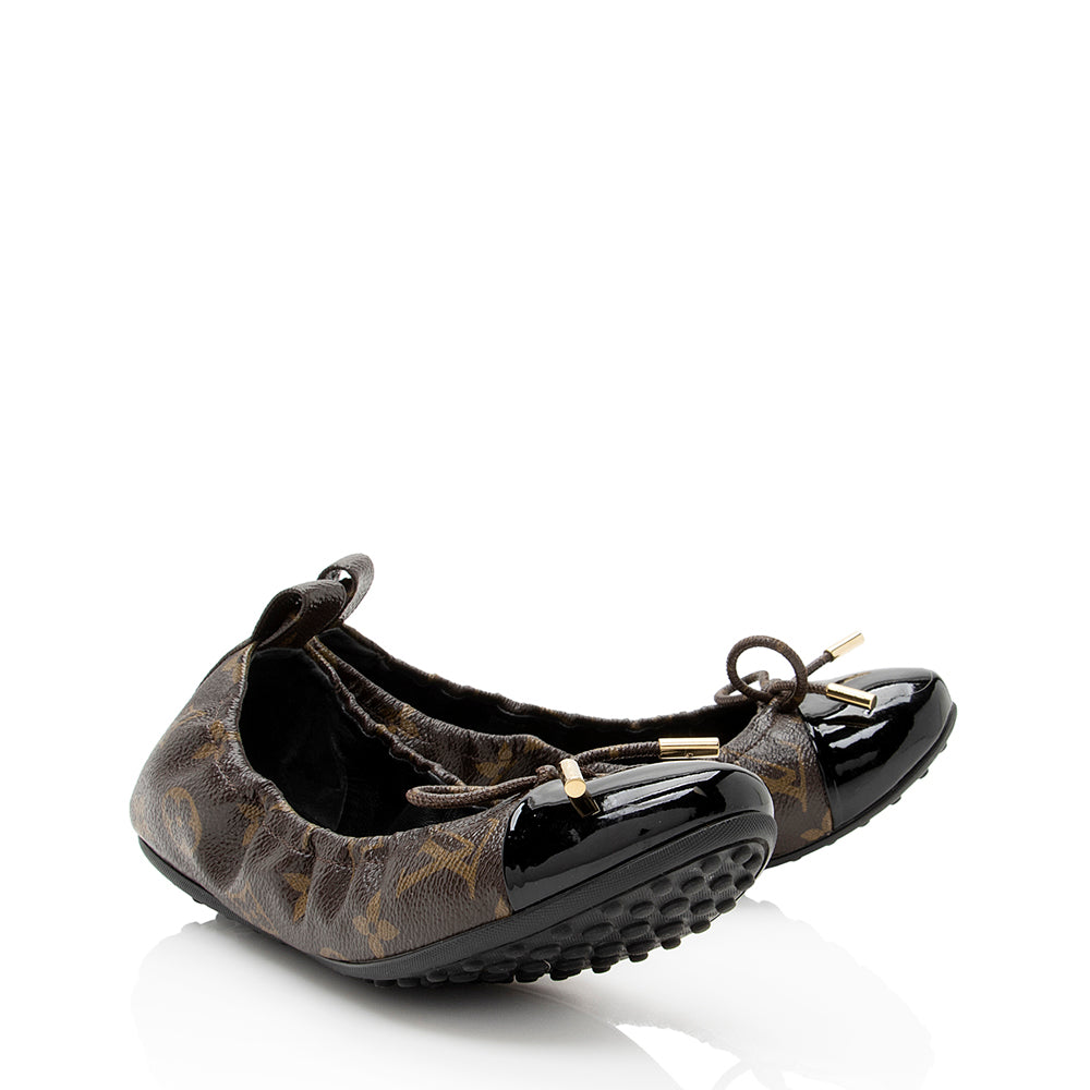 Louis Vuitton Monogram Canvas Flirty Ballerina Flats - Size 6 / 36 (SHF-21863)