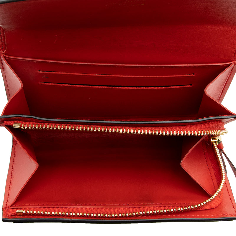Louis Vuitton Red Monogram Flore Compact