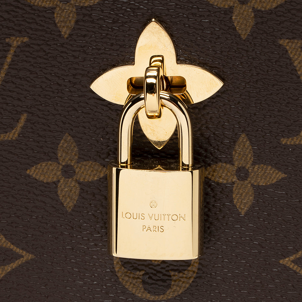 Louis Vuitton Monogram Canvas Flower Hobo (SHF-21532)