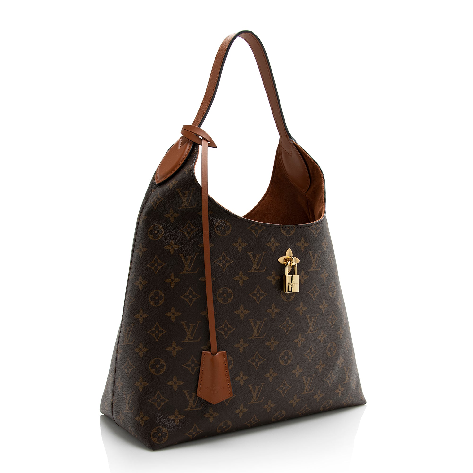 Louis Vuitton Monogram Canvas Flower Hobo (SHF-22168)