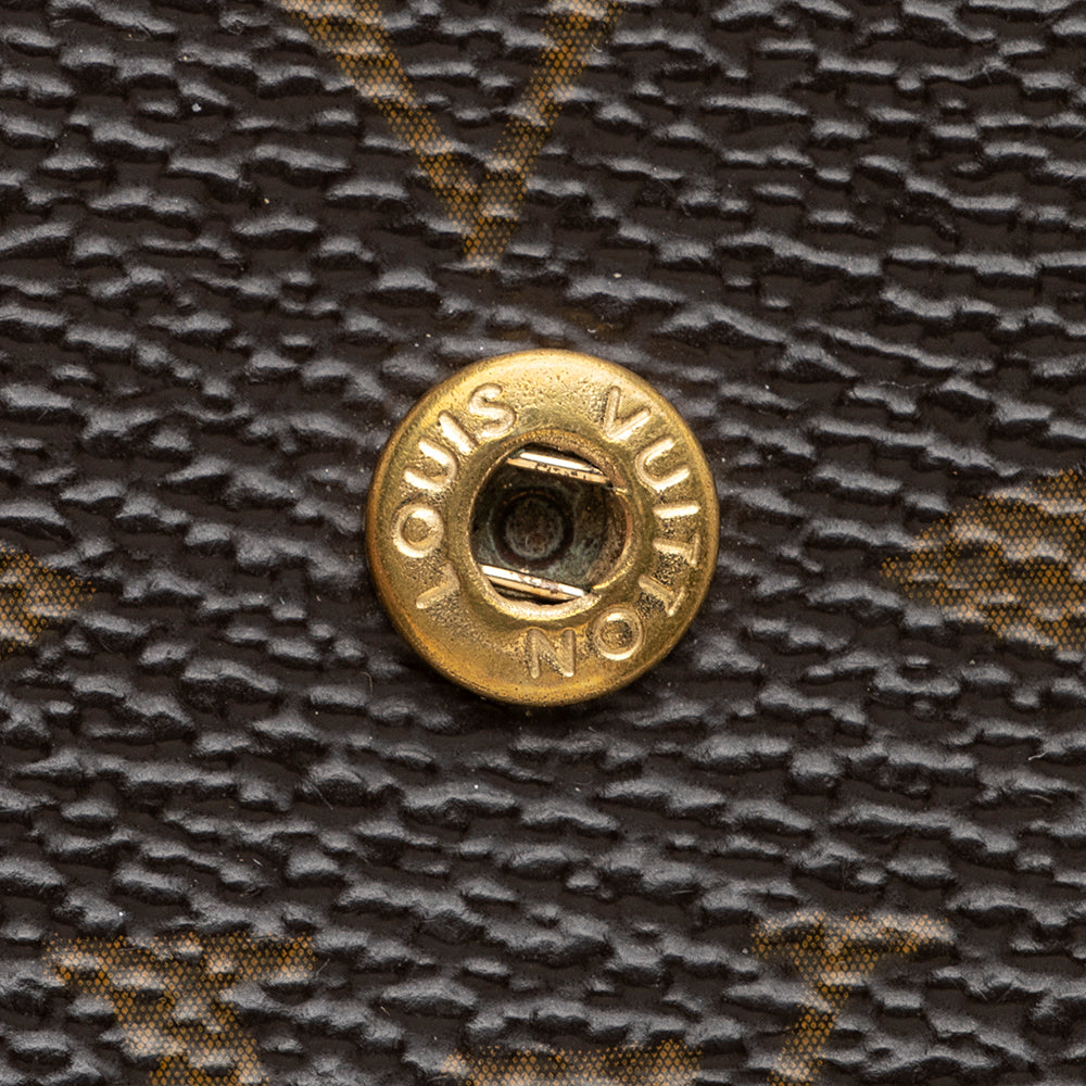 Louis Vuitton Monogram Canvas French Purse Wallet (SHF-21377)