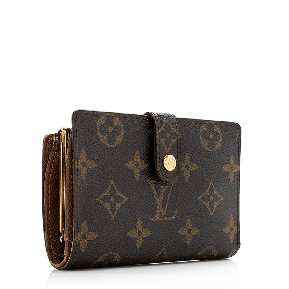 Louis Vuitton Monogram Canvas French Purse Wallet (SHF-21377)