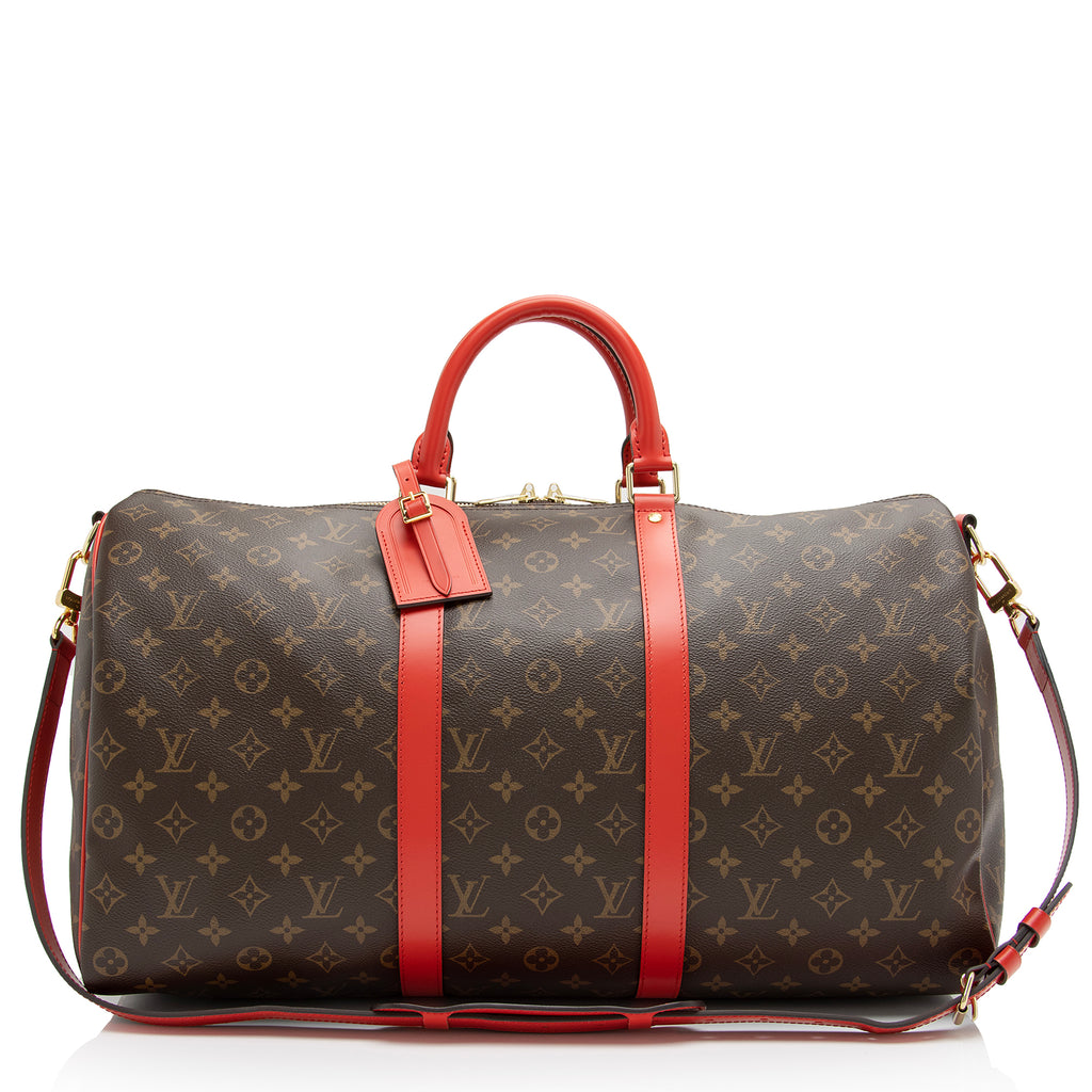 Louis Vuitton Monogram Keepall Bandoulière 50 - Brown Luggage and