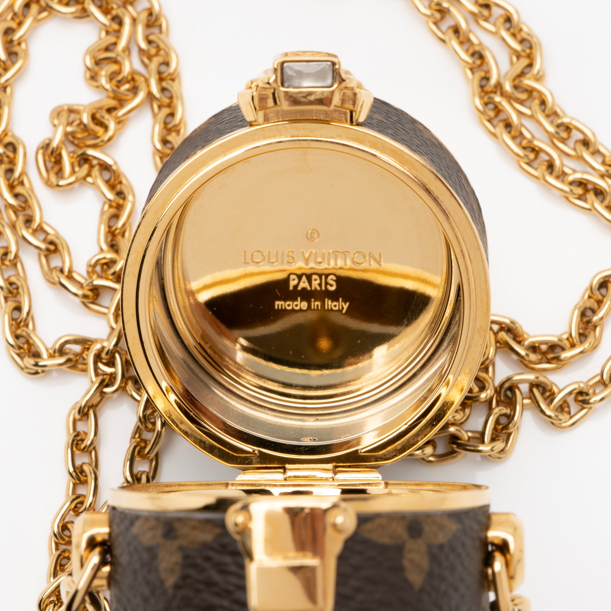 Louis Vuitton Monogram Canvas Lipstick Case on Chain (SHF-lhZUxy)