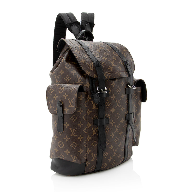 lv christopher backpack brown