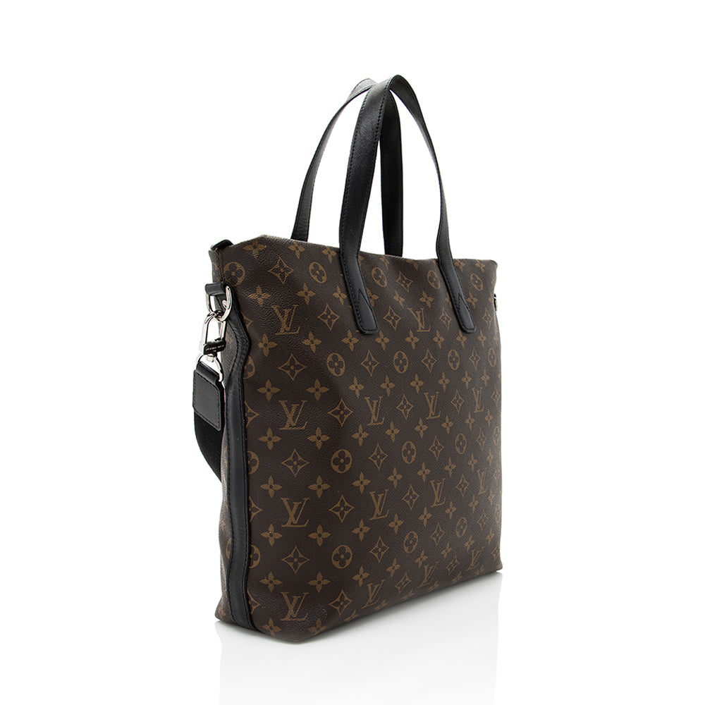 Louis Vuitton Monogram Canvas Macassar Kitan Tote (SHF-17992)