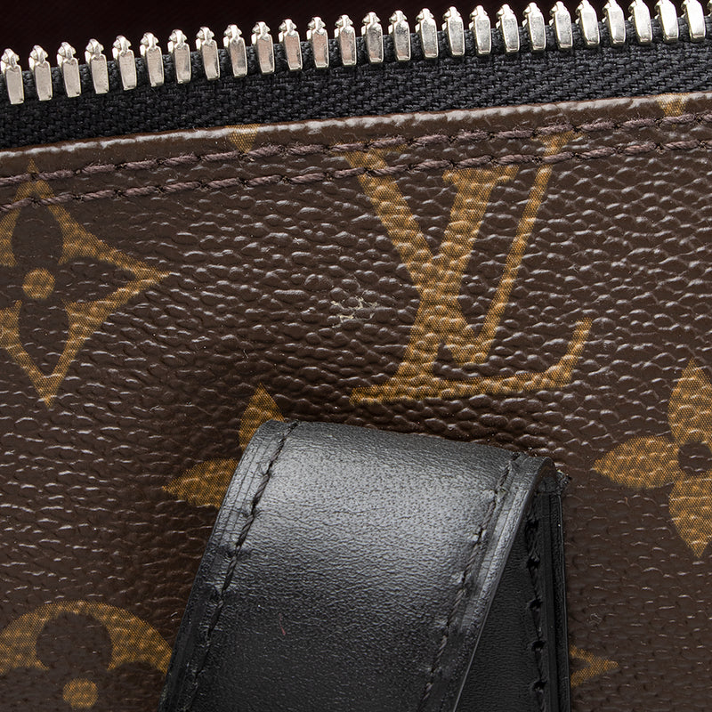 Brown Louis Vuitton Monogram Macassar Kitan Satchel