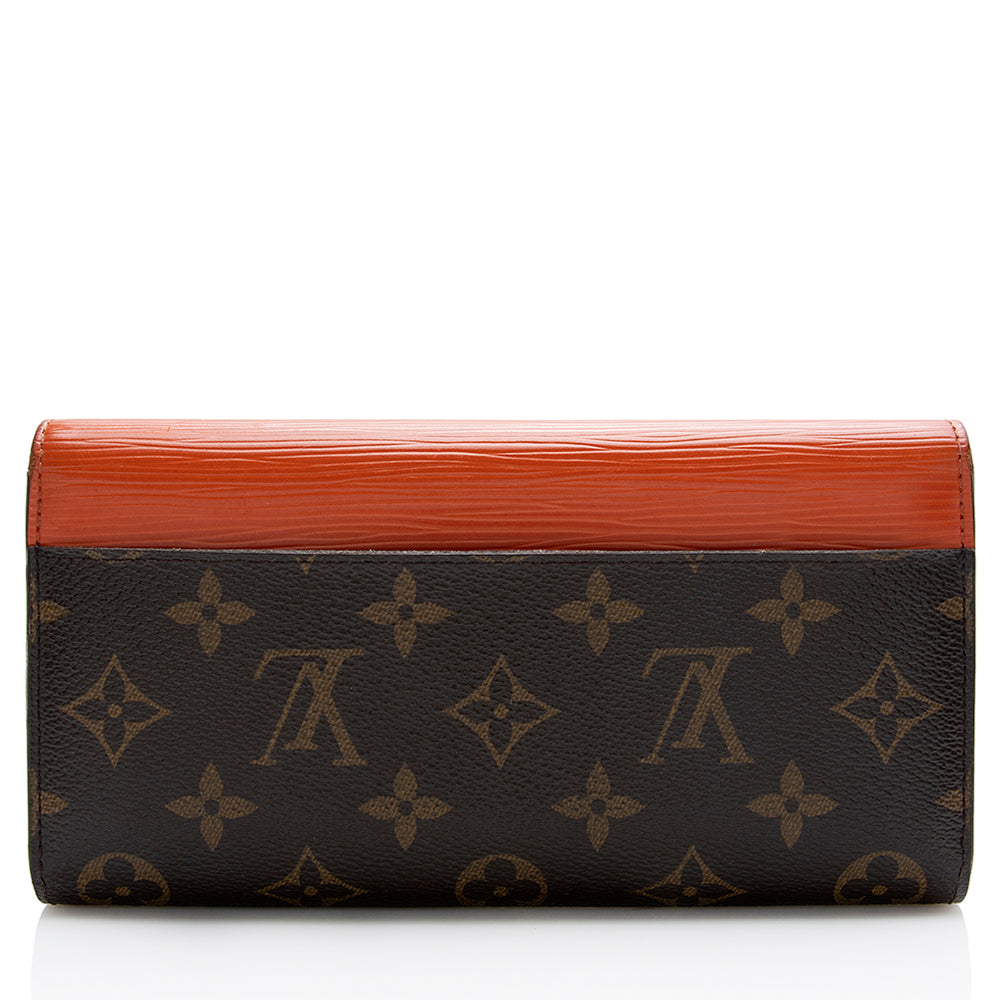 Louis Vuitton Monogram Canvas Marie-Lou Long Wallet (SHF-21654)