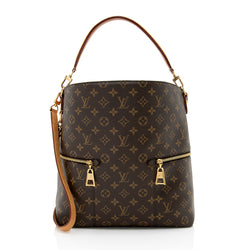 Louis Vuitton Melie Handbag Monogram Canvas Brown Great Condition 