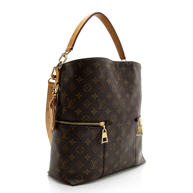 Louis Vuitton Melie Handbag Canvas Brown