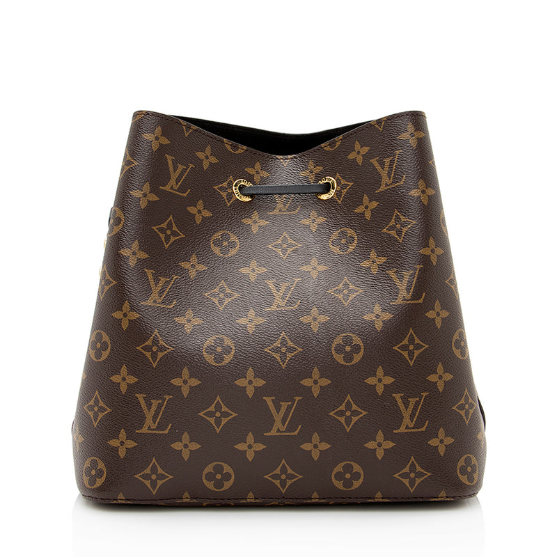 Louis Vuitton NeoNoe Handbag Monogram Canvas MM Brown With Black