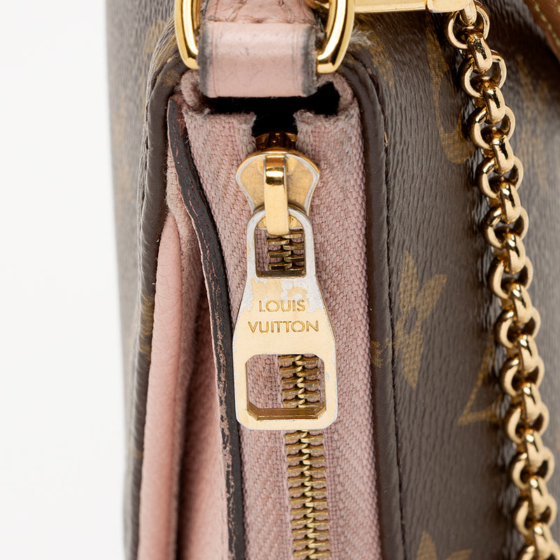 Louis Vuitton Monogram Canvas Pallas Chain Shoulder Bag (SHF-19648