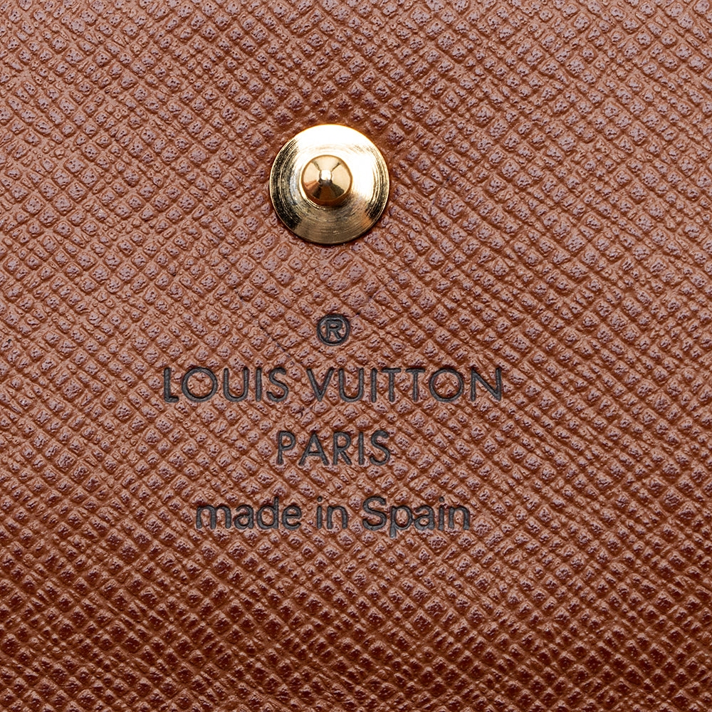 Louis Vuitton Monogram Canvas Passport Wallet (SHF-18693)