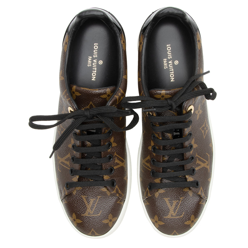 Louis Vuitton Patent Monogram Frontrow Sneakers - Size 6 / 36 (SHF-180 –  LuxeDH