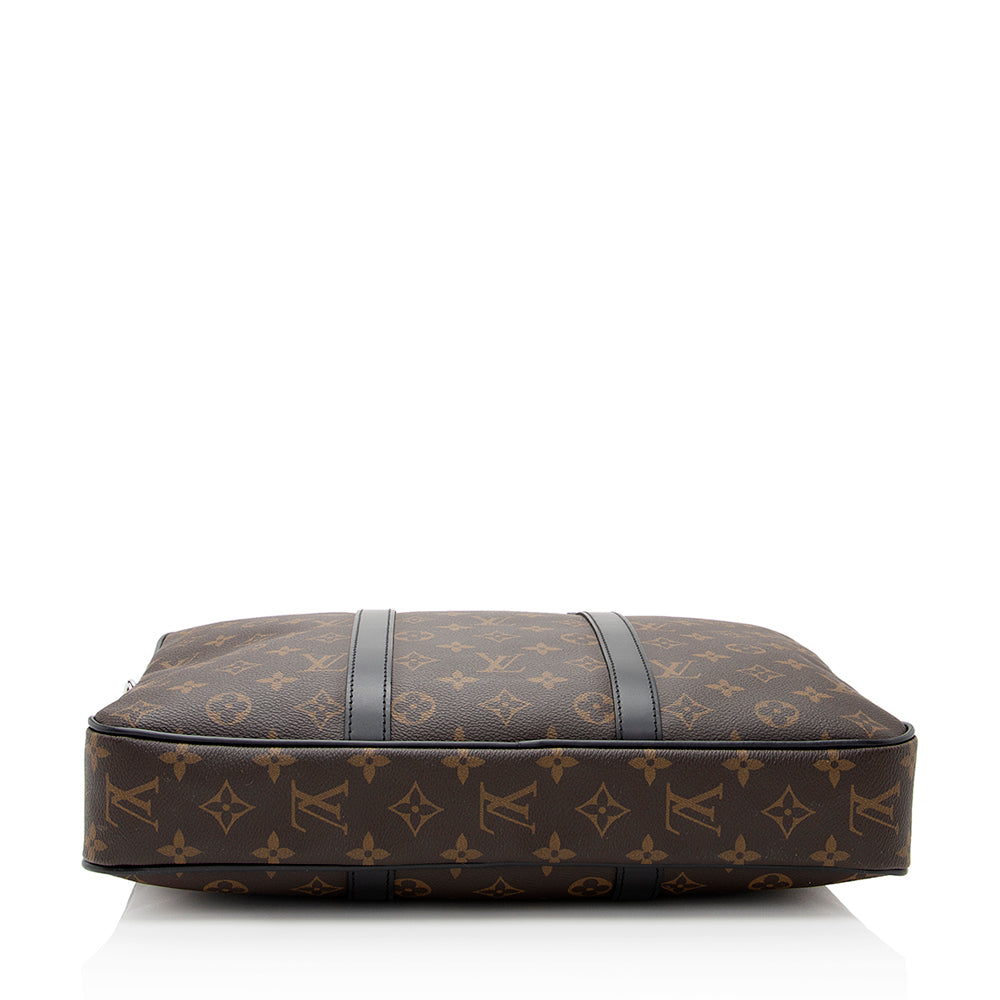 Louis Vuitton Monogram Canvas Porte-Documents Voyage PM Messenger Bag (SHF-21188)