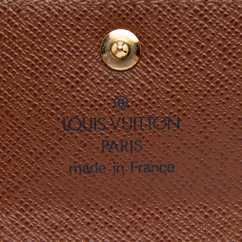 Louis Vuitton Monogram Canvas Porte Monnaie Plat Coin Case (SHF