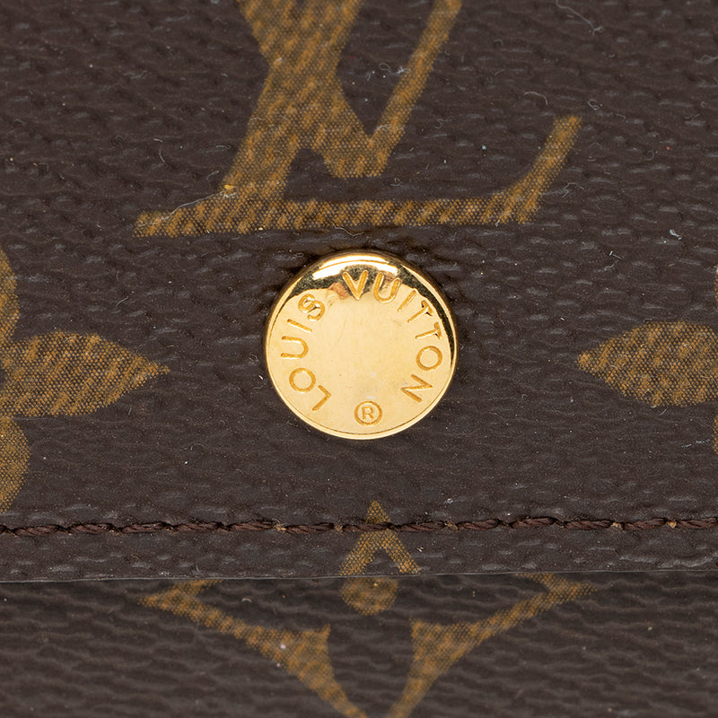 Louis Vuitton Monogram Canvas Porte Monnaie Plat Coin Case (SHF-19970) –  LuxeDH