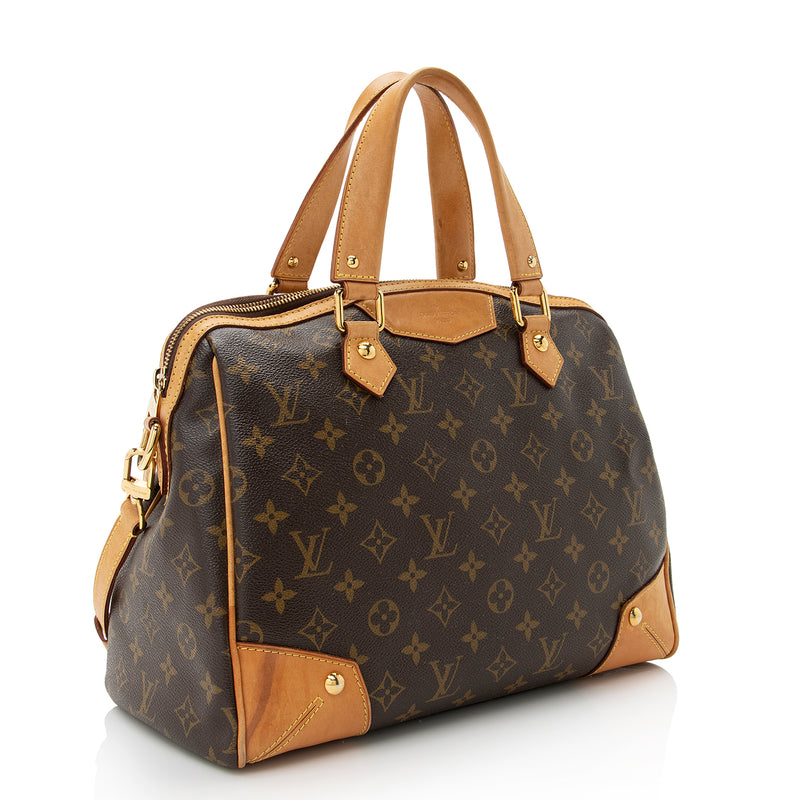 Louis Vuitton Retiro PM Monogram Leather Satchel Shoulder Bag Handbag Purse