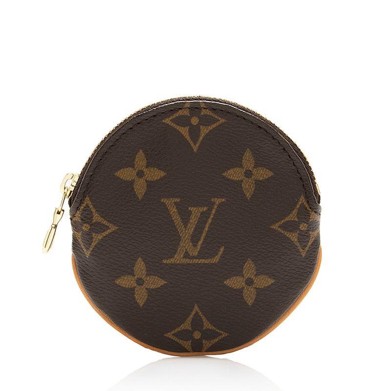 Louis Vuitton Monogram Canvas Round Coin Pouch (SHF-16969)