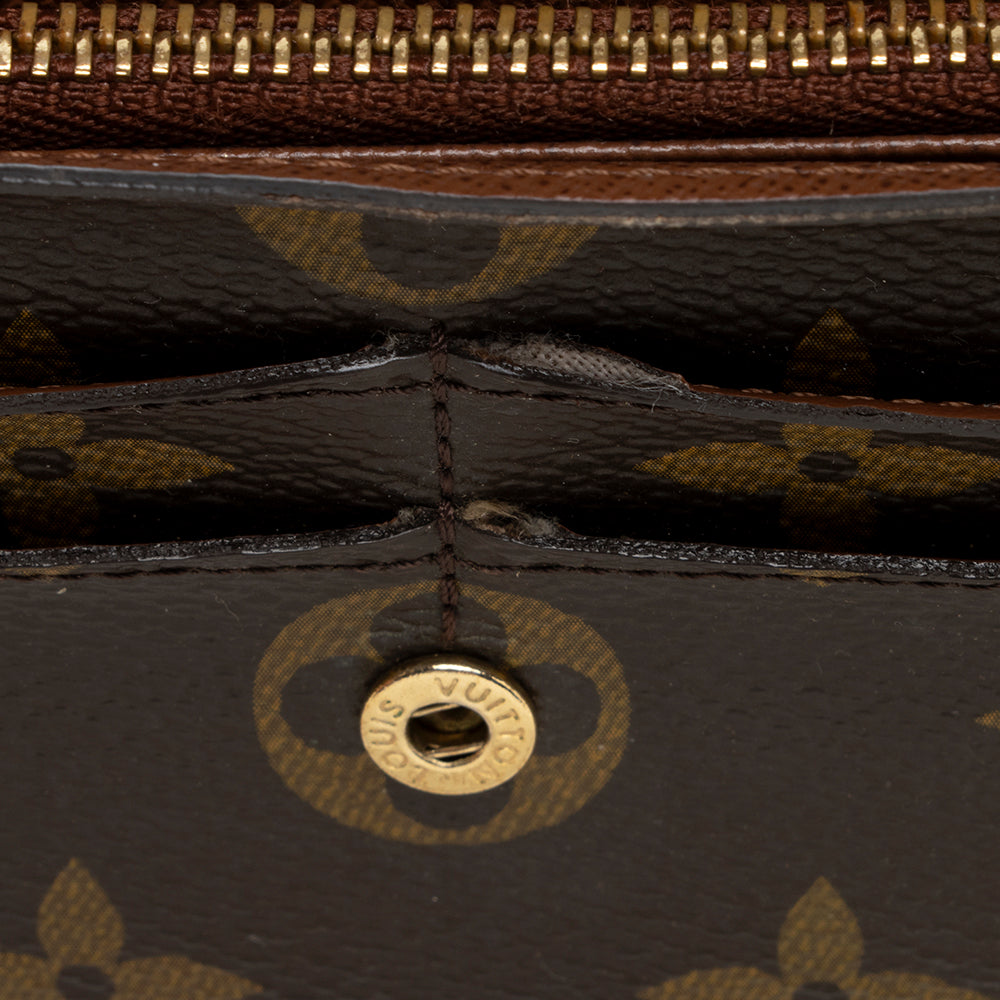 Louis Vuitton Monogram Canvas Sarah Wallet (SHF-21418)
