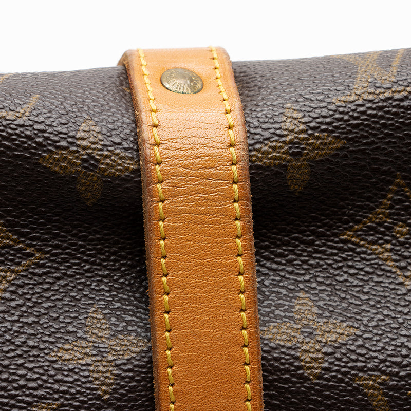 Louis Vuitton Saumur Monogram 43 Gm Saddle 869500 Brown Canvas Messenger  Bag For Sale at 1stDibs