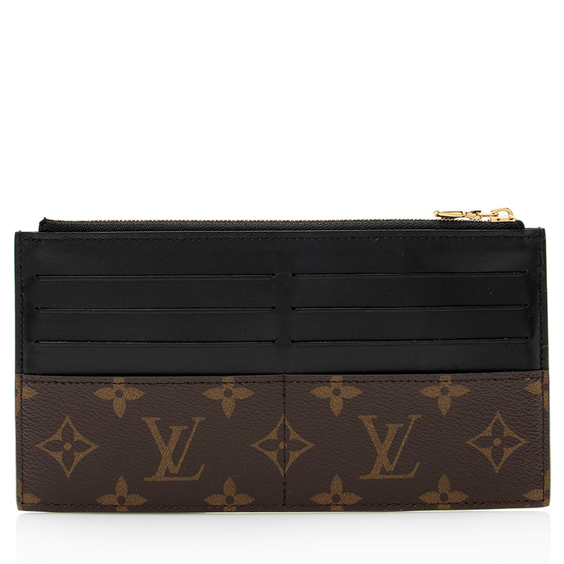 Louis Vuitton Monogram Canvas Slim Purse Wallet (SHF-20558)