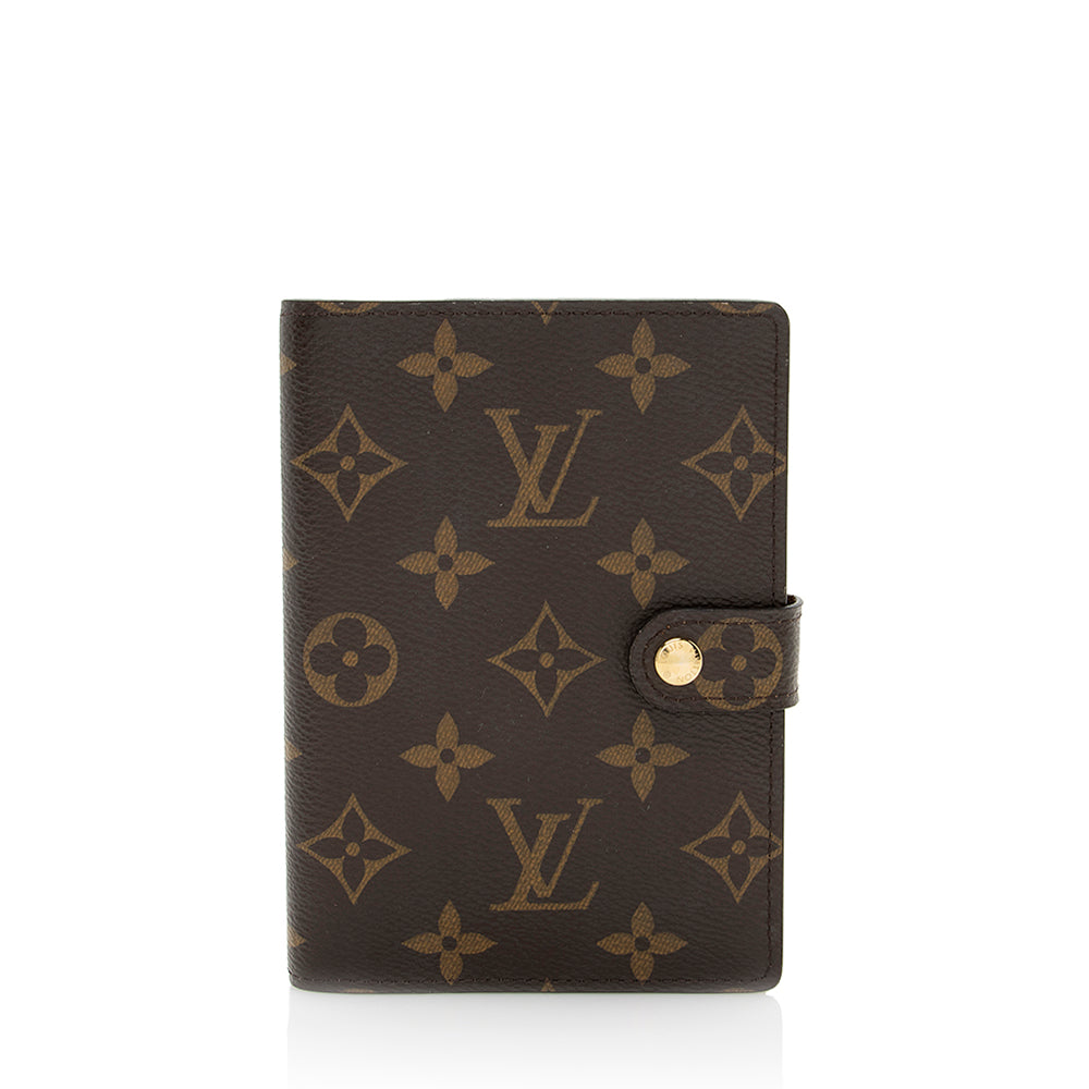 Louis Vuitton Monogram Canvas Small Ring Agenda Cover (SHF-20727)