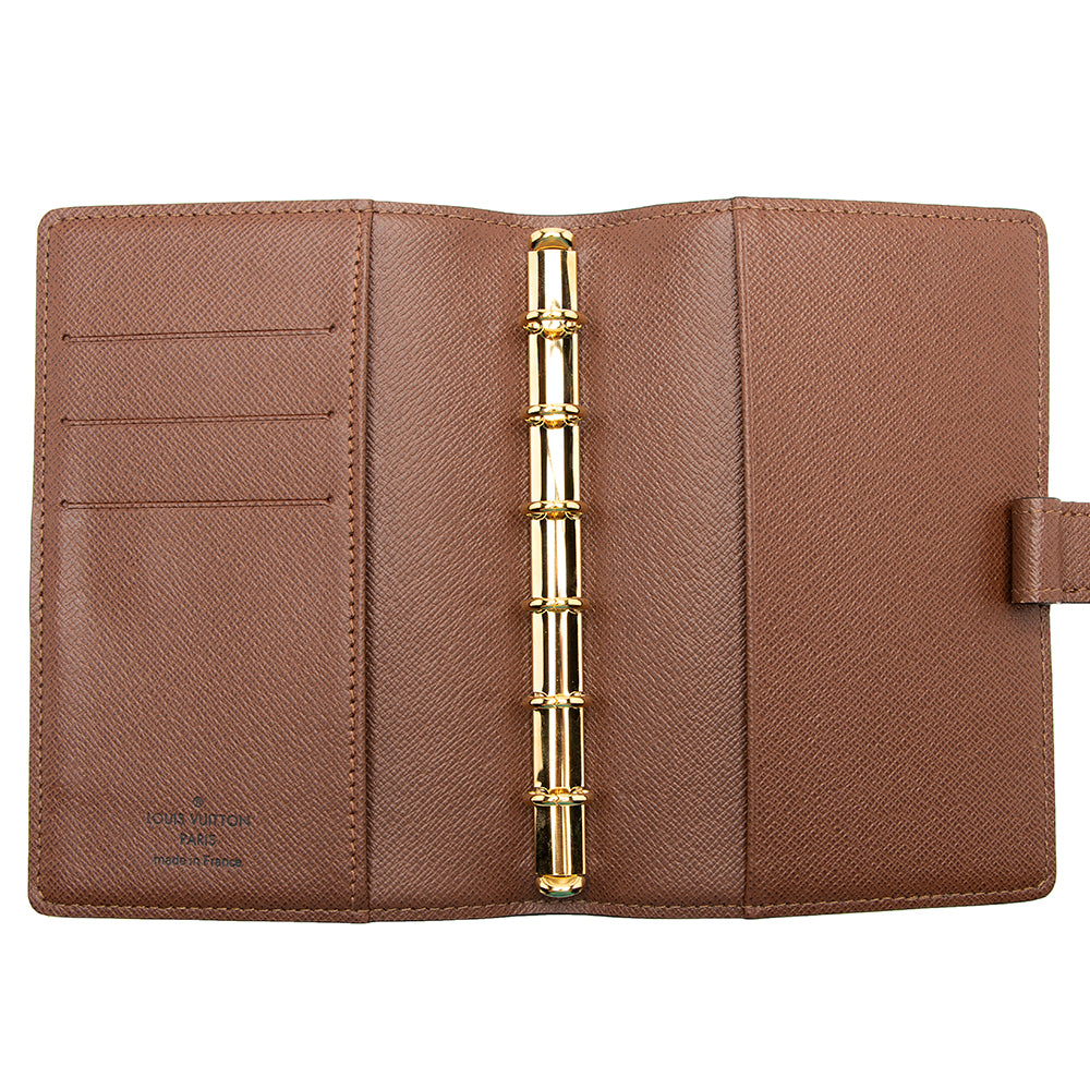 Louis Vuitton Monogram Canvas Small Ring Agenda Cover (SHF-20727)