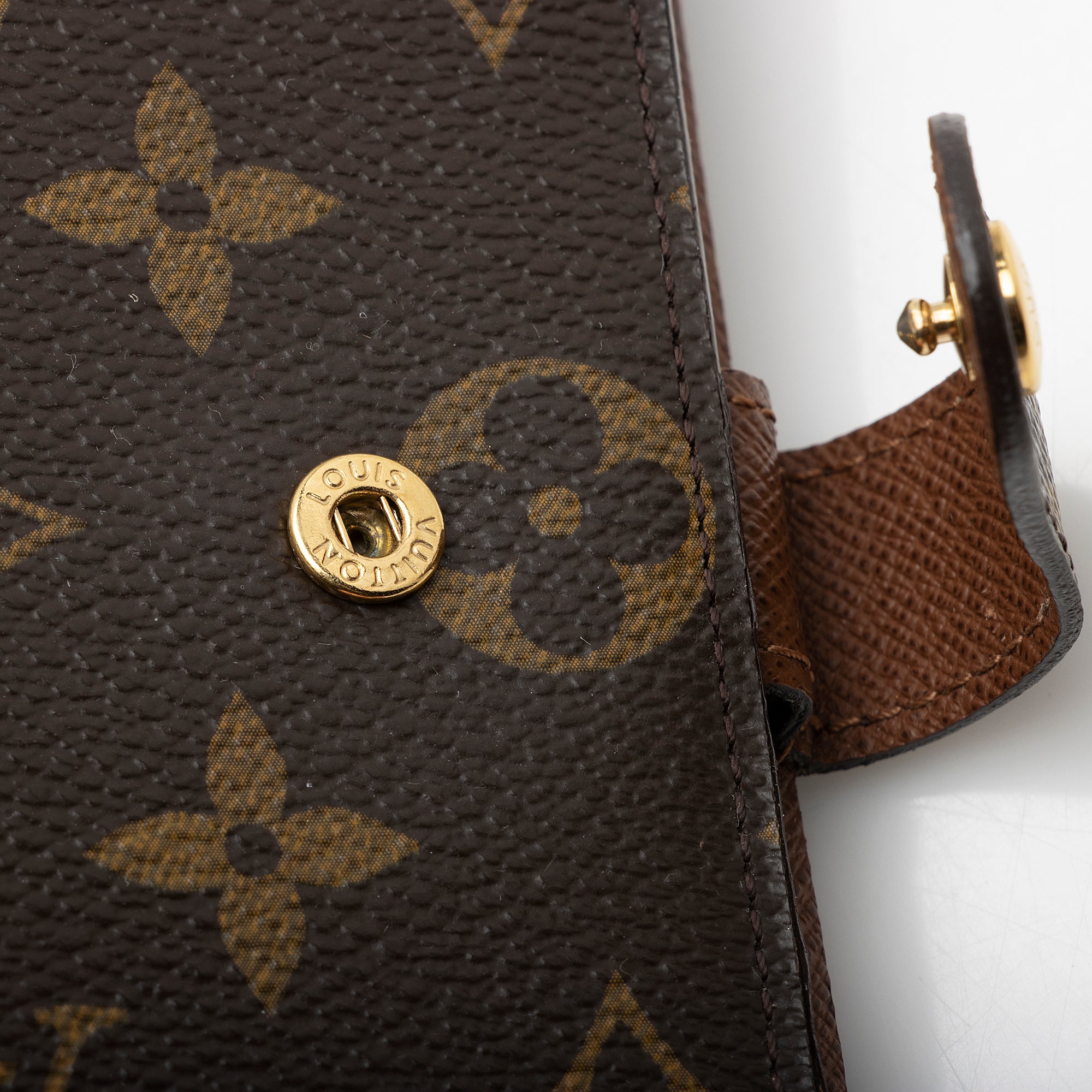 Louis Vuitton Monogram Canvas Small Ring Agenda Cover (SHF-22229)