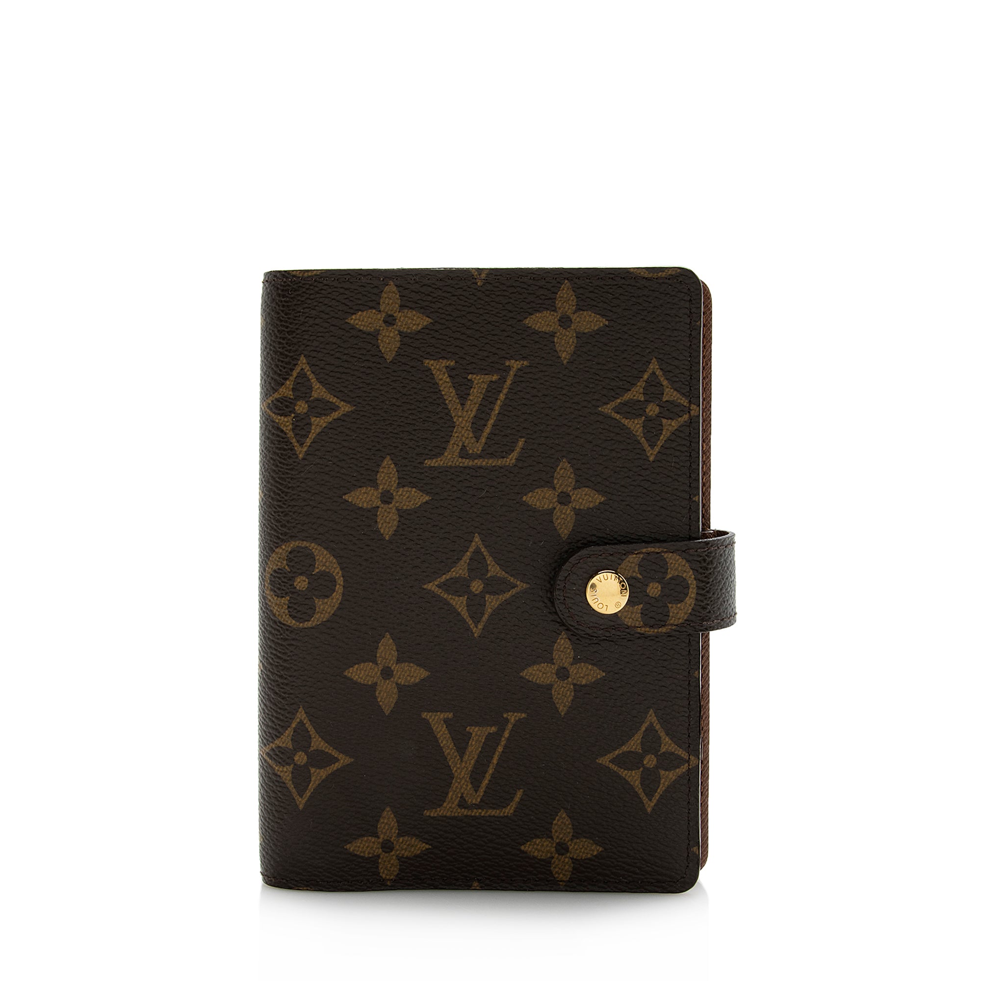 Louis Vuitton Monogram Canvas Small Ring Agenda Cover (SHF-22229)