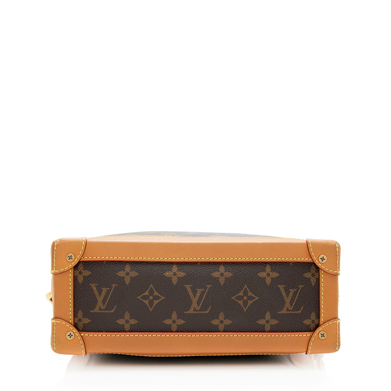 Louis Vuitton - Authenticated Soft Trunk Mini Bag - Leather Brown Plain For Man, Very Good Condition
