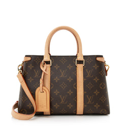 Louis Vuitton Soufflot Tote Monogram Canvas with Leather Bb Red