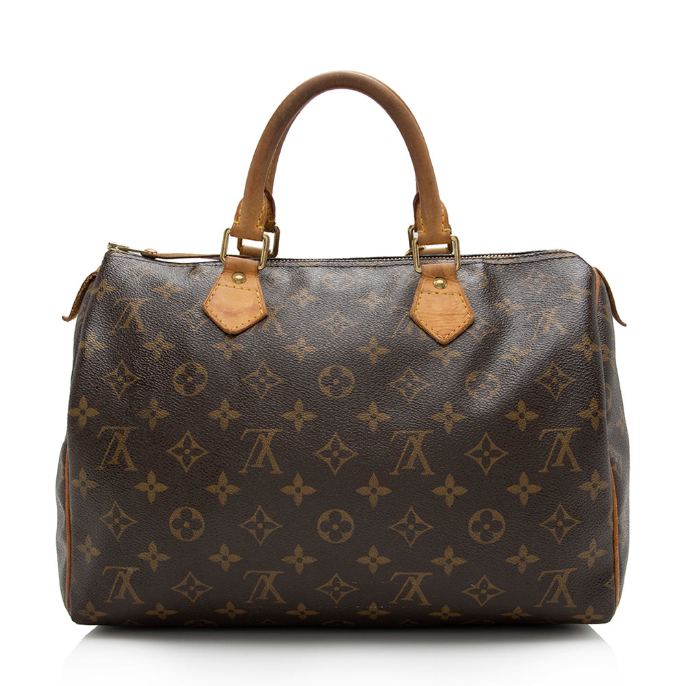 Louis Vuitton Monogram Canvas Speedy 30 Satchel - FINAL SALE (SHF-16606)