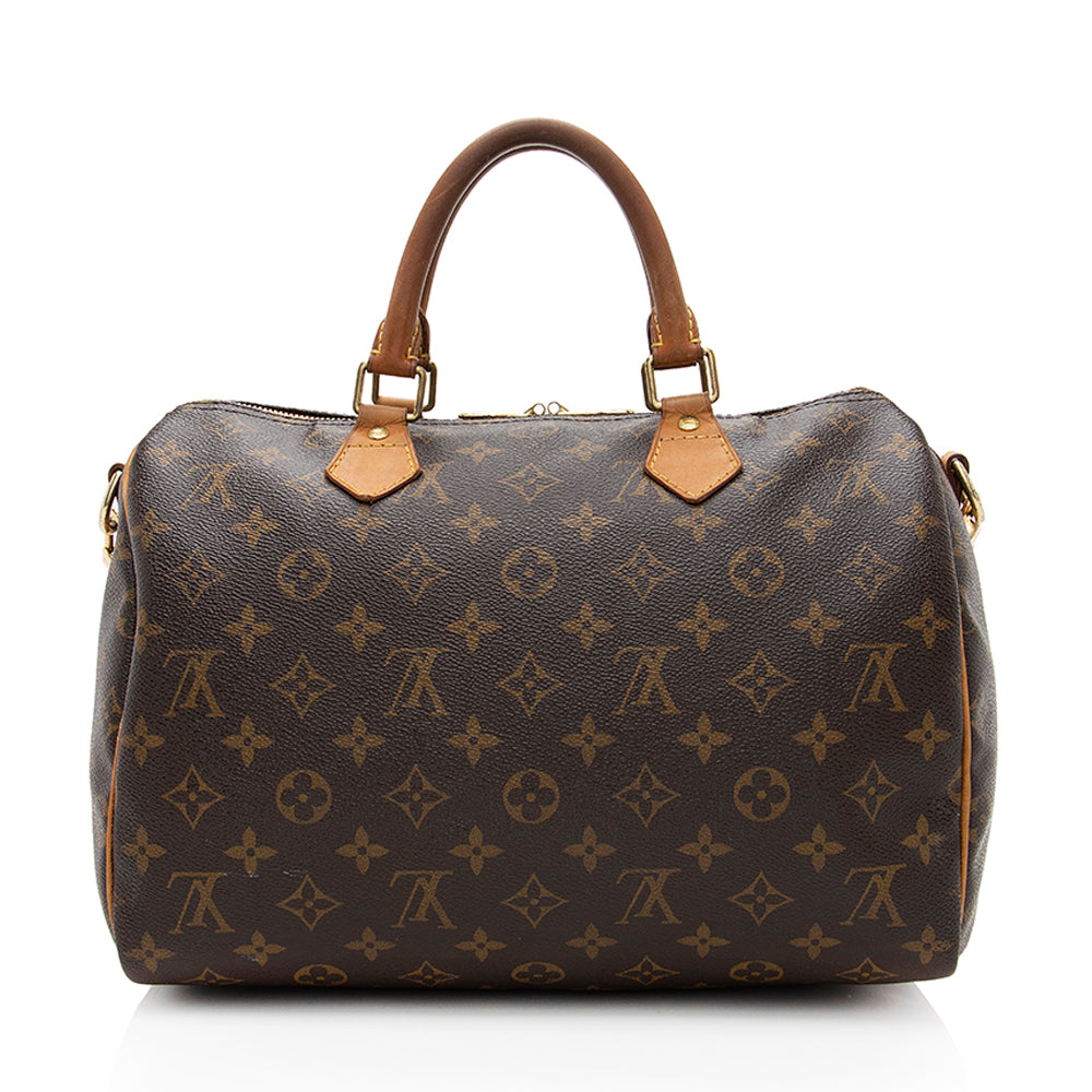 Louis Vuitton Monogram Canvas Speedy Bandouliere 30 Satchel (SHF-18685)